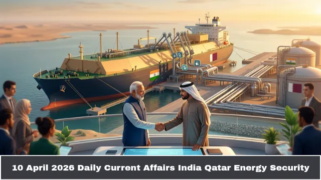 10 April 2026 Daily Current Affairs India Qatar Energy Security