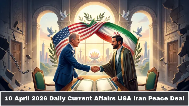 10 April 2026 Daily Current Affairs USA Iran Peace Deal