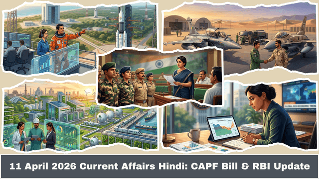 11 April 2026 Current Affairs Hindi_ CAPF Bill & RBI Update