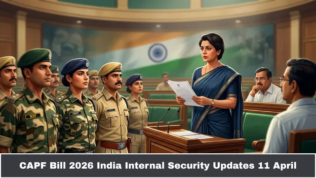 CAPF Bill 2026 India Internal Security Updates 11 April