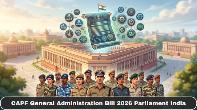 CAPF General Administration Bill 2026 Parliament India