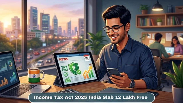 Income Tax Act 2025 India Slab 12 Lakh Free 7 April 2026 News