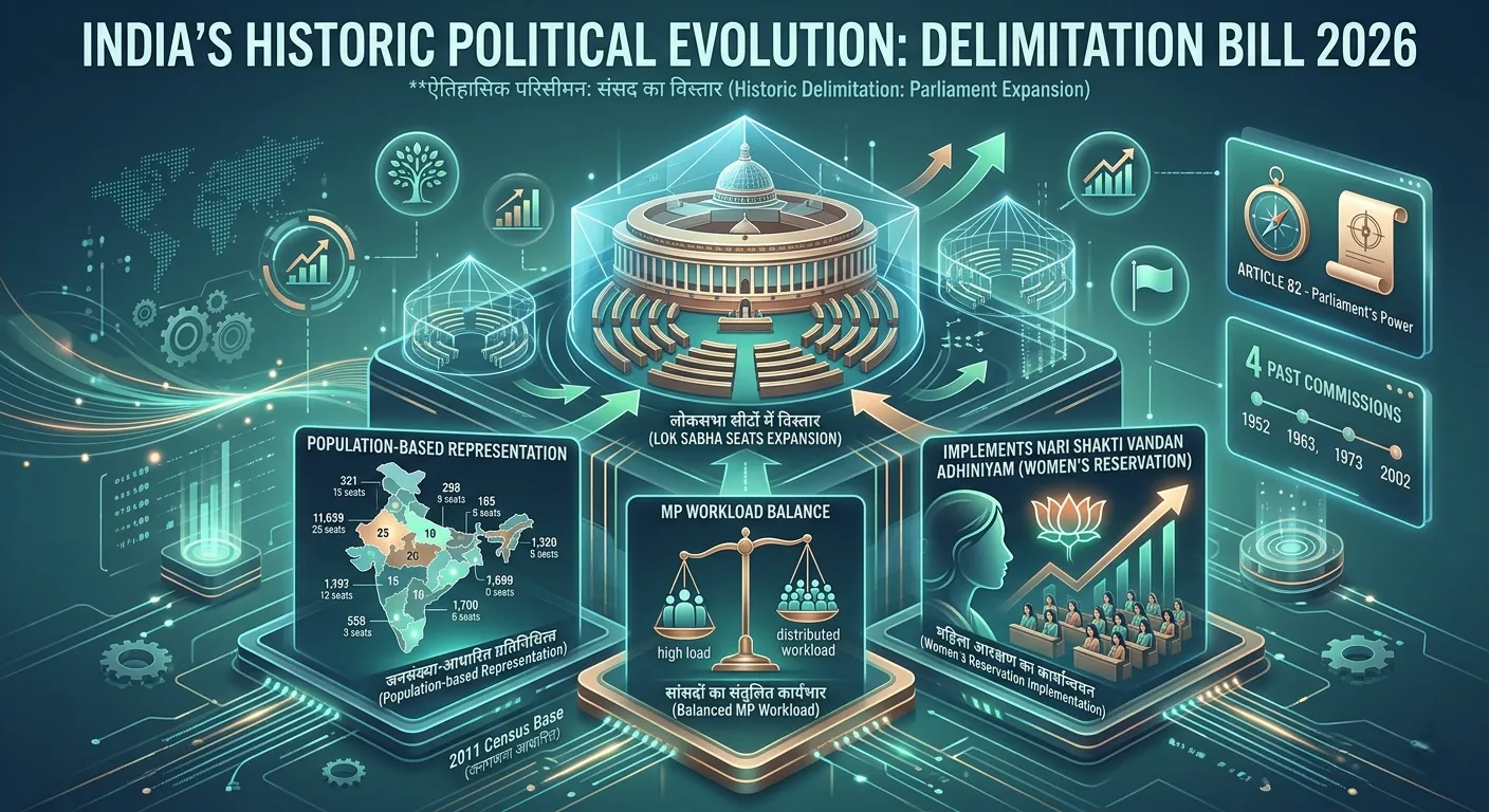 Delimitation Bill 2026 and 131st Constitutional Amendment Act India Detailed Analysis