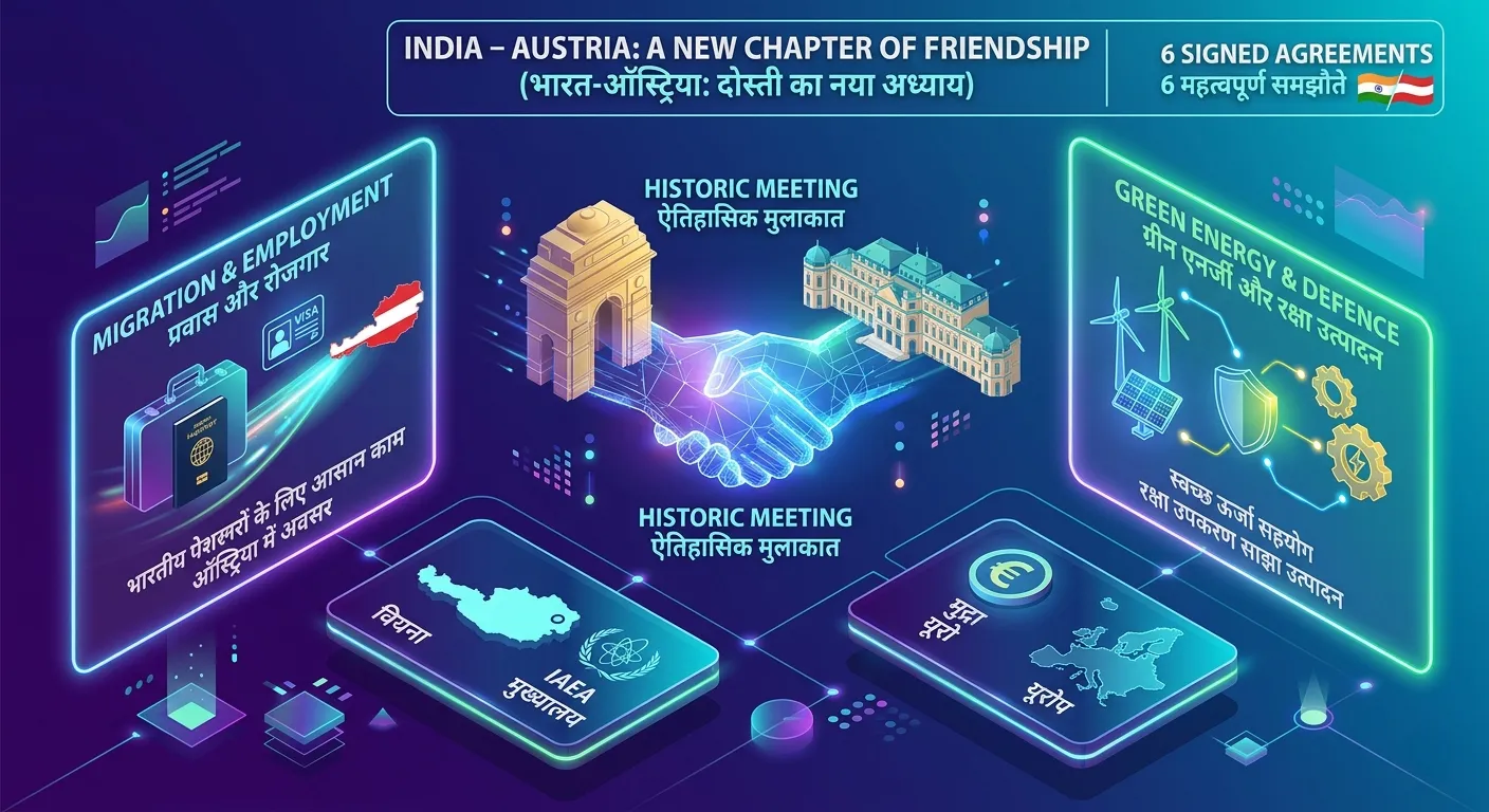 India Austria Bilateral Agreements 2026 PM Modi and Chancellor Vienna