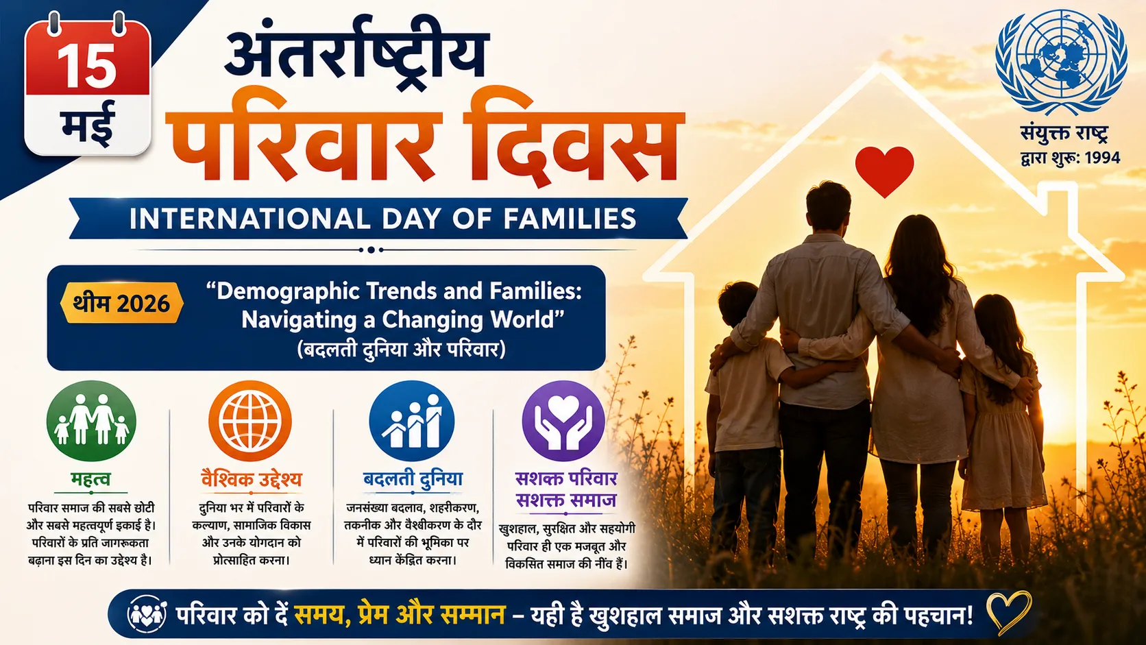 15 May International Day of Families Theme and Significance 2026