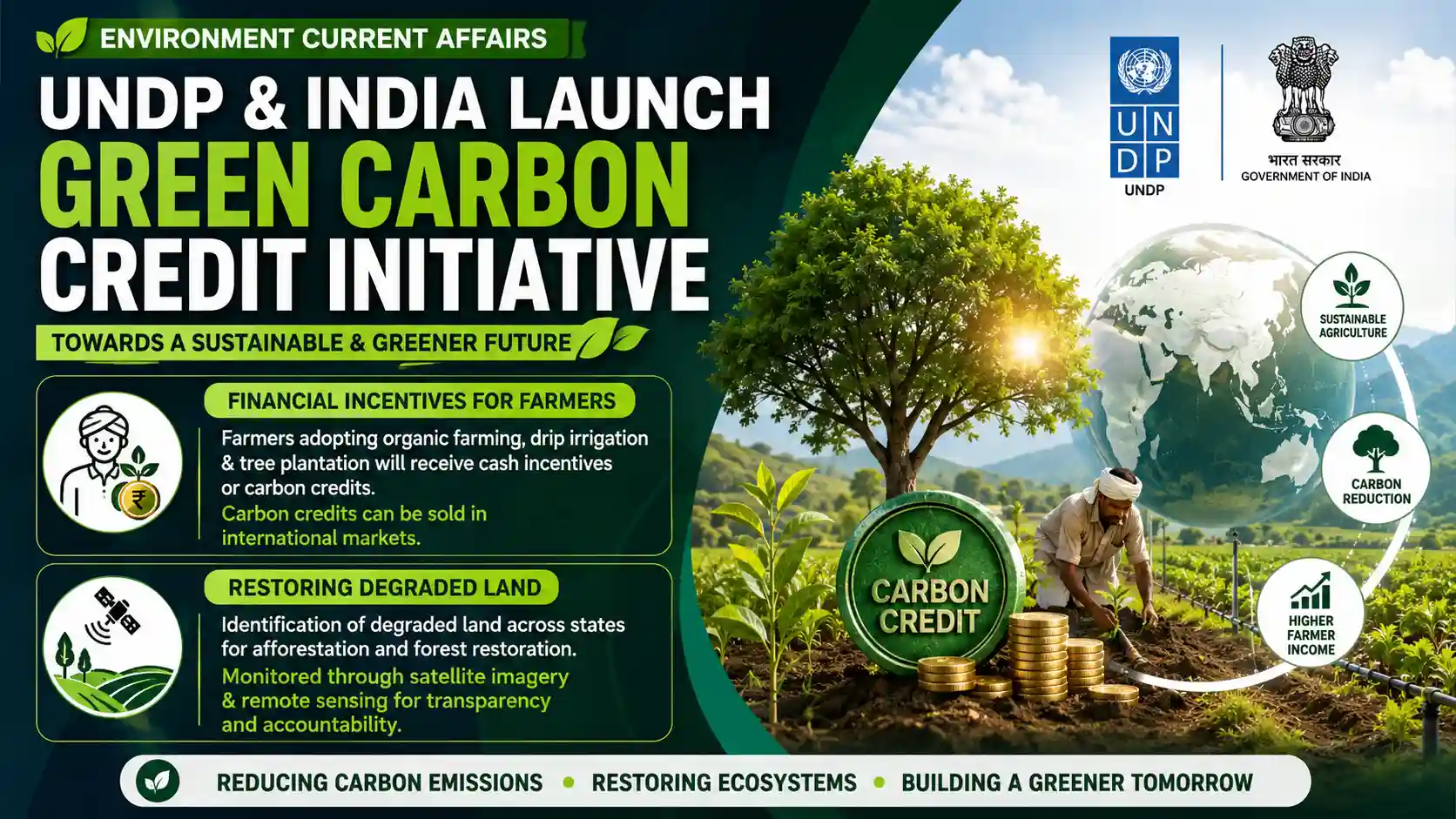 Environment Current Affairs 21 May 2026: UNDP India Green Carbon Credit Initiative
