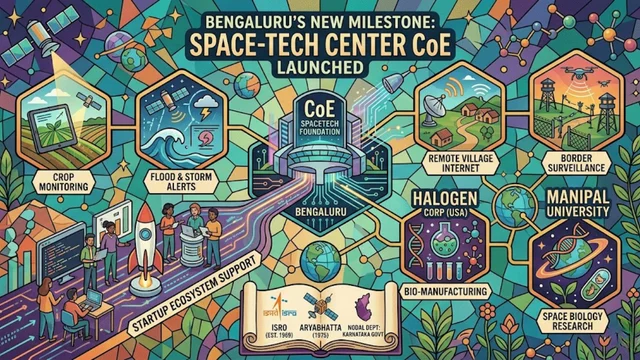 India first state-led Centre of Excellence for Space Technology launched in Bengaluru Karnataka