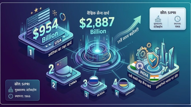 SIPRI Report 2025 Global Military Expenditure India Ranking